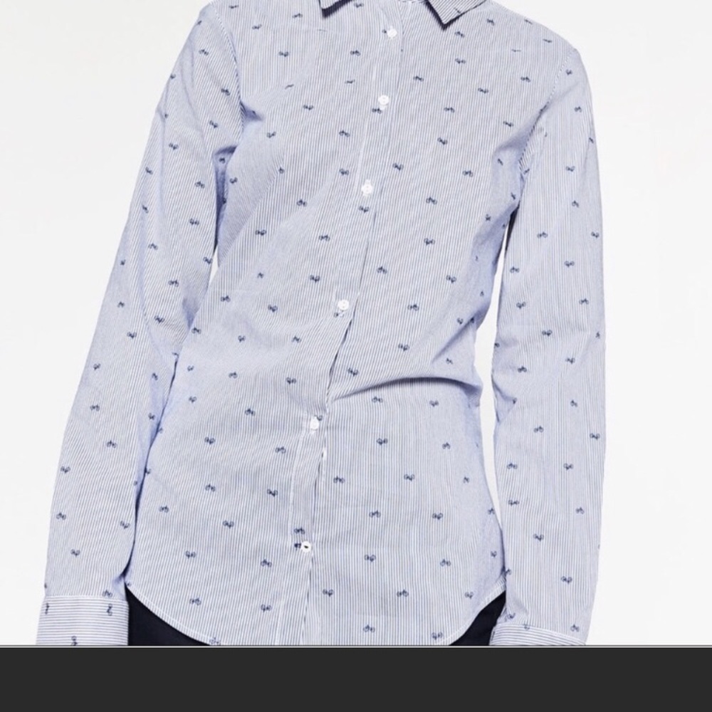 Bicycle print button down - Picture 3 of 3
